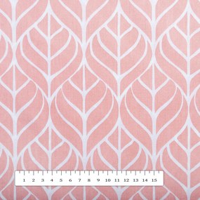 Biante Detské bavlnené posteľné obliečky do postieľky Sandra SA-211 Listy na staroružovom Do postieľky 90x130 a 40x60 cm