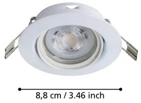 Eglo 901756 - SADA 3x LED Podhľadové svietidlo FAVAZZINA 1xGU10/4W/230V biela