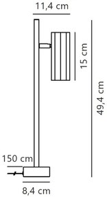 Nordlux - Stolná lampa ALANIS 1xGU10/15W/230V čierna