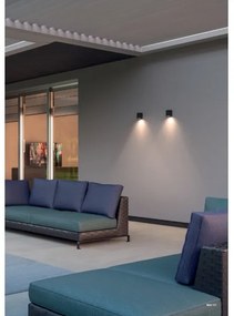 Redo 90527 - LED Vonkajšie nástenné svietidlo BRIO LED/6W/230V 3000K IP54 antracit