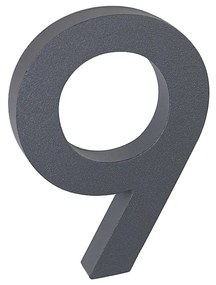 Domové číslo v „3D“ prevedení so štruktúrovaným povrchom RICHTER RN.100LV, 9, RICHTER antracit matná