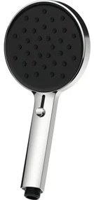 Ručná sprcha AVITAL Ø 12 cm chróm/čierna s posuvným regulátorom