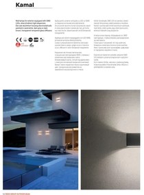 Redo 90375 - LED vonkajšie nástenné svietidlo KAMAL LED/6W/230V 3000K IP54 biela