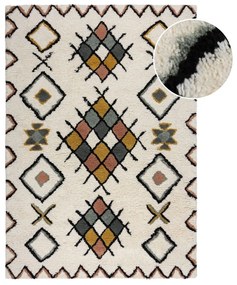 Krémový ručne tkaný vlnený koberec 120x170 cm Moroccan Midar – Flair Rugs
