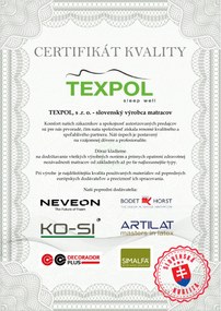 TEXPOL OPTIMAL HARD 5V MOTOR (motorový lamelový rošt) Rozmer: 195 x 80 cm