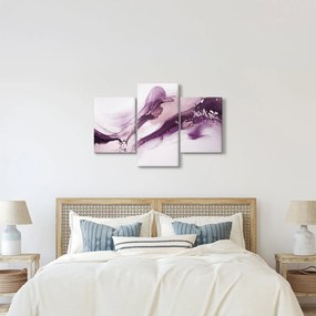 Obraz - Purple fluid art (90x60 cm)