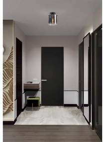 Searchlight 88911-1BK - Stropné svietidlo SWEDEN 1xE27/60W/230V pr.22 cm čierna/dymová