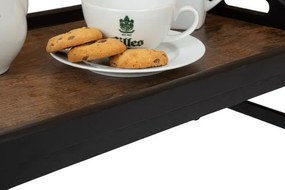 Podnos AURELIA RUSTIC čierny / hnedý