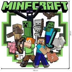 Textilná nálepka na stenu "Minecraft 2"