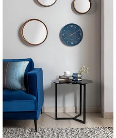 Čierny odkladací stolík La Forma Marae, ⌀ 50 cm