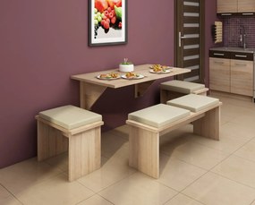 Rozkladací jedálenský stôl Elston 9 B (pre 4 osoby). Vlastná spoľahlivá doprava až k Vám domov. 746445