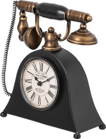 Stolové hodiny v tvare starého telefónu - 26*9*25 cm