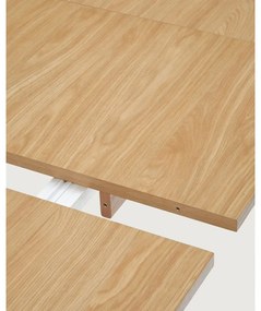 Rozkladací jedálenský stôl s prídavnou doskou s doskou v dubovom dekore 95x200 cm Arlen – Kave Home