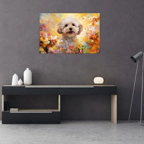Obraz - Šťastný pes (90x60 cm)