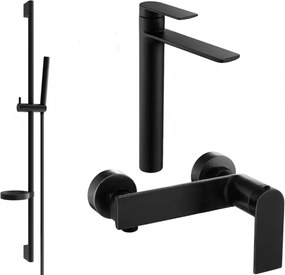 Mexen Zero DS70 sprchová súprava, čierna - 71114DS70-70