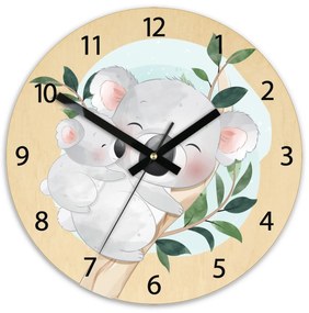 Detské nástenné hodiny Ami Koala 30 cm viacfarebné II