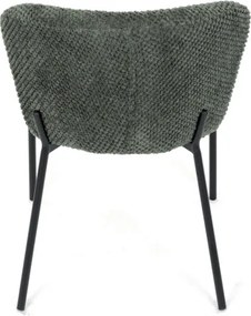 Jedálenská stolička bouclé, zelená CT-W1077 GRN2