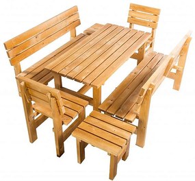 DEOKORK Masívne drevené záhradne kreslo TEA 01 hrúbka 38 mm