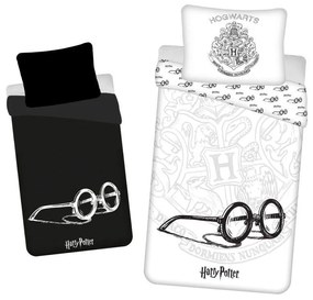 JERRY FABRICS -  JERRY FABRICS Obliečky Harry Potter HP 144 svítící Bavlna, 140/200, 70/90 cm