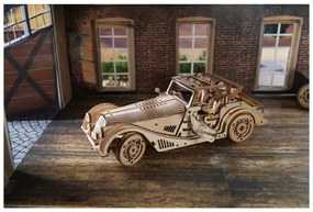 Ugears 3D drevené mechanické puzzle Športové auto Rapid Mouse