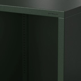 Knižnica do obývačky MARIO, 500 x 1800 x 350 mm, Modern: fľaškovo zelená farba