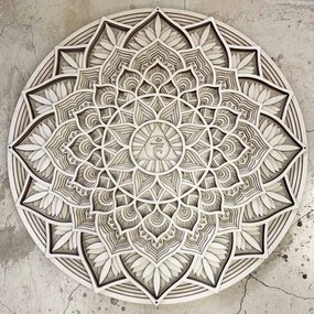 Vyrezávaná drevená 3D mandala na stenu | SENTOP PR0460