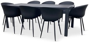 Záhradný jedálenský set Viking XL 190cm + 8x stolička Rikke