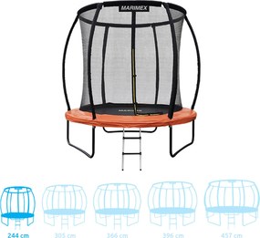 Marimex | Trampolína Marimex Premium 244 cm + vnútorná ochranná sieť + rebrík ZDARMA | 19000103