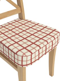 Sedák na stoličku Ingolf farba produktu červená látka vzorované