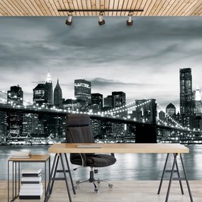 Fototapeta - New York a Brooklynský most (254x184 cm)