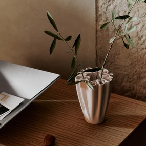 Ferm Living Kameninová váza Dedali Off-white Medium
