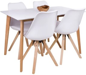 Jedálenský stôl s bielou doskou Bonami Essentials Vojens, 120 x 70 cm