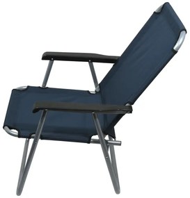 Skladacia kempingová stolička modrá