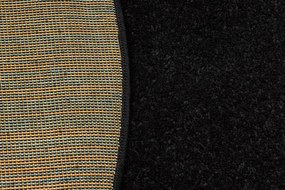 Koberec ETON PLUS čierny kruh