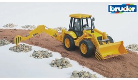 Bruder 02428 Traktor JCB čelný nakladač a bager, 1:16
