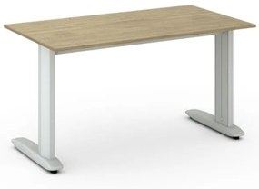 Kancelársky písací stôl PRIMO FLEXIBLE 1400 x 800 mm, dub prírodný