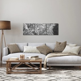 Obraz - Smrekový les (s hodinami) (90x30 cm)