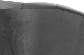 Trojmiestna pohovka Olivio, stredne šedá zamatová látka