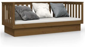 vidaXL Denná posteľ medovo-hnedá 75x190 cm borovicový masív