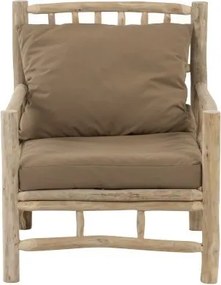 Drevené kreslo Teak - 75 * 90 * 90 cm