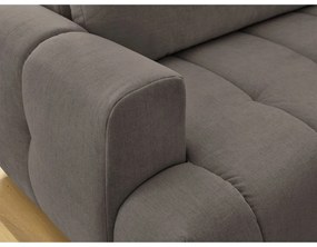 Taupe rozkladacia/s úložným priestorom rohová pohovka (pravý roh/do L) Fuji – Bobochic Paris