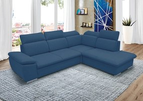 Rohová sedacia súprava Aldon 2F-OTM, modrá tkanina