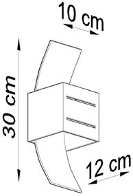 Nástenné svietidlo LORETO 1xG9/40W/230V čierna