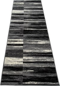 TA Koberec F809A TMAVO SIVÁ LACNÁ PP CRM Rozmer: 100x250 cm