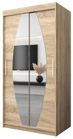 Šatníková skriňa 100 cm Eclipse (dub sonoma + dub sonoma). Akcia -6%. Vlastná spoľahlivá doprava až k Vám domov. 1063384