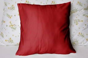 Polášek Jednofarebná obliečka na vankúš Jersey - Vínová | 40 x 40 cm