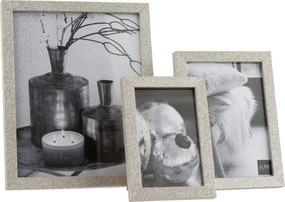 Strieborný dekoratívny fotorámik s flitrami Glitter silver - 22*2*27 cm / 20*25cm