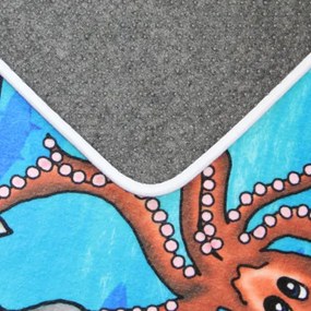 Koberce Breno Kusový koberec Sea World, modrá, viacfarebná,110 x 160 cm