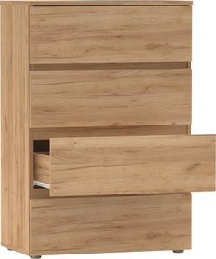 Komoda PARMAD, zlatý remeselný dub