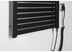 Aqualine - Kúpeľňový elektrický radiátor TONDI-E 300W/230V 97 cm matná čierna